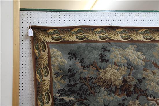 A large Aubusson style tapestry, 11ft 5in. x 5ft 9.5in.